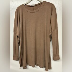 CJLA Evelyn Shirt in Tan (size Small)
